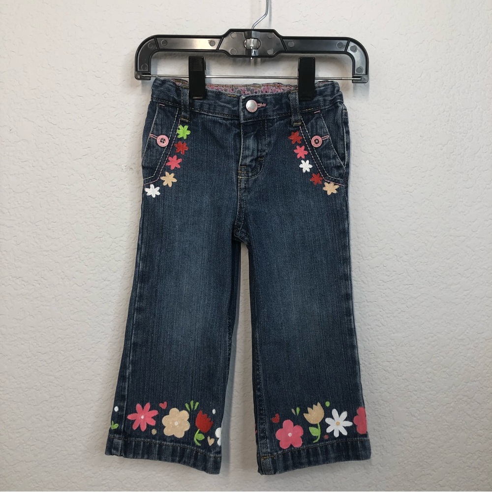 Kids Jeans Hand Painted | Blue | Toddler 24M